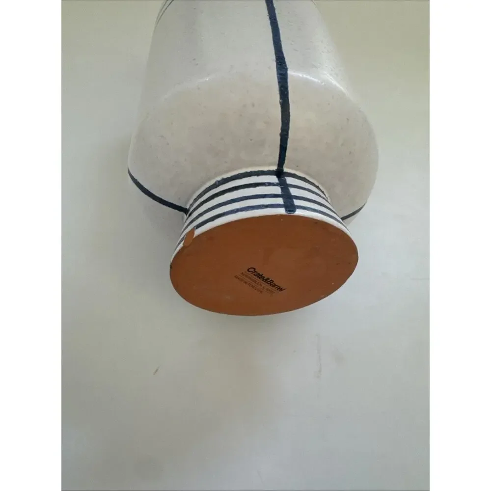 Crate‎ and Barrel Tunise Terracotta Vase Made in Portugal Modern MCM